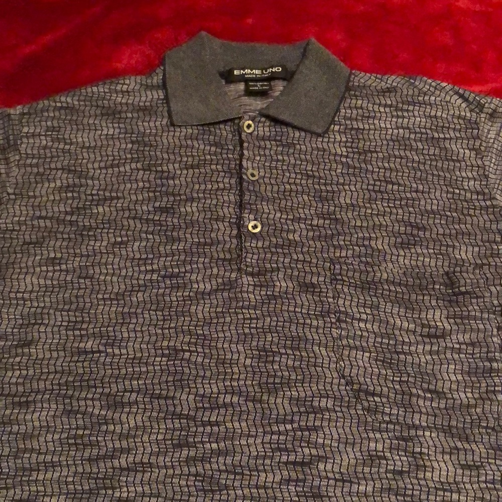 Emme Uno-Large Golf shirt- Made In Italy- Large